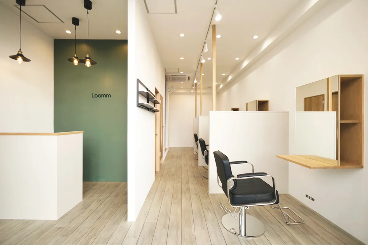 Loomm 長浜店 店内 ― 落ち着いたマンツーマン空間